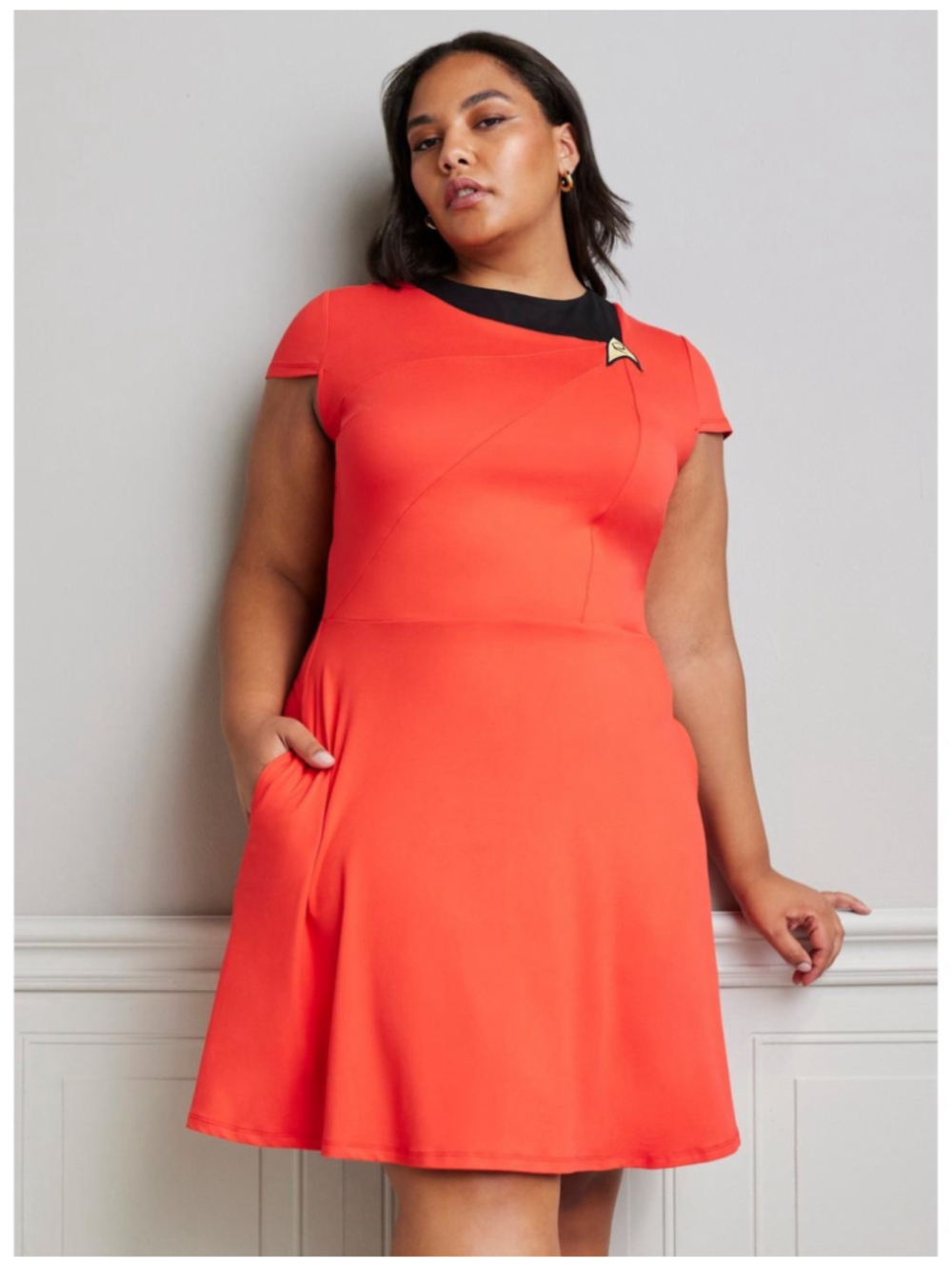 Her Universe Star Trek Operations Red Uniform Dress Skater Plus Size 1 NWT